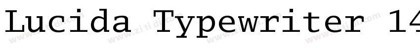 Lucida Typewriter 14字体转换